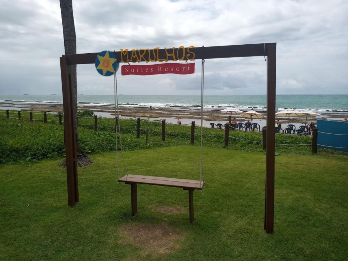 Estudio Marulhos, Varanda Com Vista De Mar E Parque Aquatico, A Beira-Mar Mar De Muro Alto, Com Wi-Fi, Restaurante, Estacionamento E A 10' De Pôrto das Galinhas Eksteriør billede